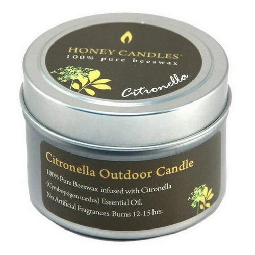 Citronella Essential Oil Beeswax Candle 3 Oz by Honey Candle Co.
