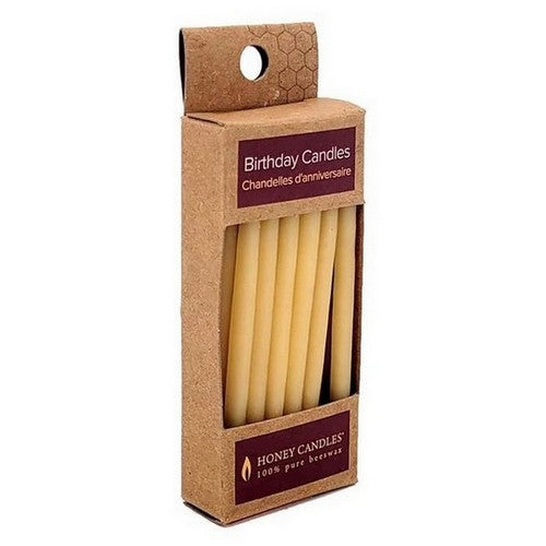 Party Beeswax Natural Candles 20 Count by Honey Candle Co.