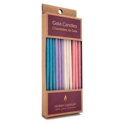Gala Beeswax Pastel Candles 6 Candles by Honey Candle Co.