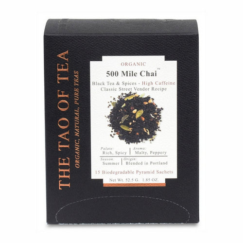 Mile Chai Box Pyramid Sachets 1.85 Oz by The Tao Of Tea