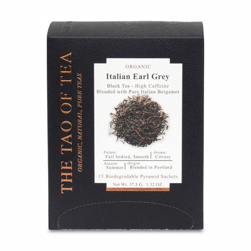 Organic Italian Earl Grey Black Tea 15 Sachets by The Tao Of Tea