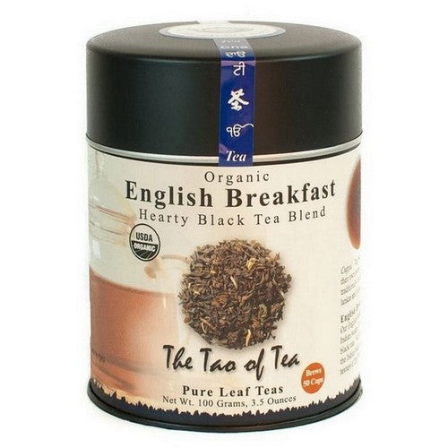 Organic Hearty Black Tea Blend English Breakfast 3.5 Oz by The Tao Of Tea