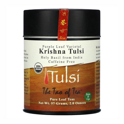 Purple Leaf Varietal Krishna Tulsi Tea Caffeine Free 2 Oz by The Tao Of Tea