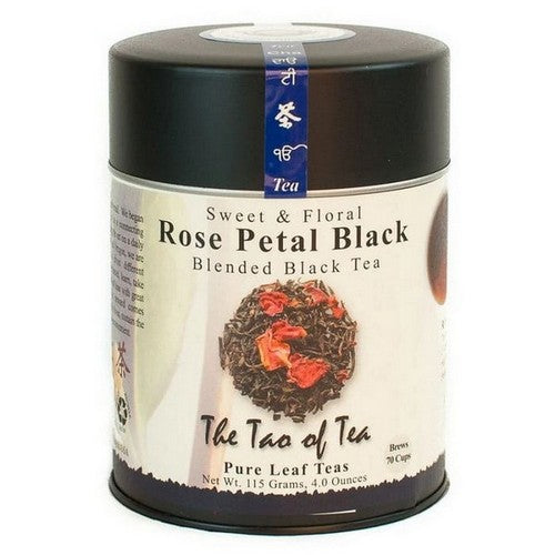 Sweet And Floral Blended Black Tea Rose Petal Black 4 Oz by The Tao Of Tea