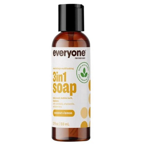 3-in-1 Soap Coconut And Lemon 2 Oz by Everyone