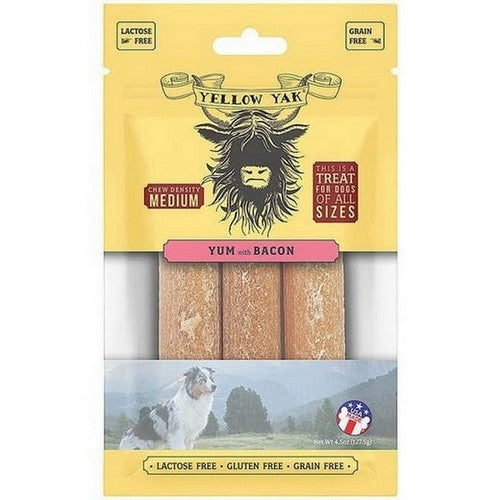 Bacon Yum Chews 4.5 Oz by Yellow Yak