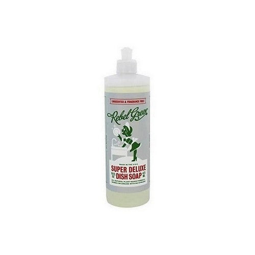 Super Deluxe Dish Soap Unscented 16 Oz by Rebel Green