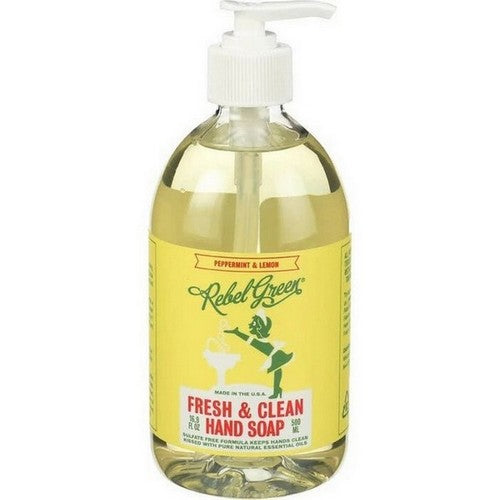 Hand Soap Peppermint And Lemon 16.9 Oz by Rebel Green