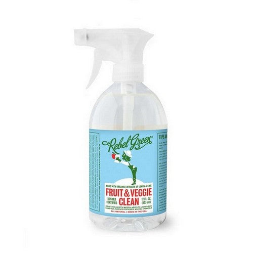 Fruit And Veggie Clean Produce Wash Spray 17 Oz by Rebel Green