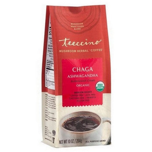 Chaga Ashwagandha Herbal Coffee 10 Oz by Teeccino