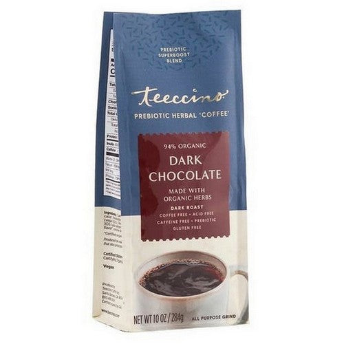 Dark Chocolate Herbal Coffee 10 Oz by Teeccino