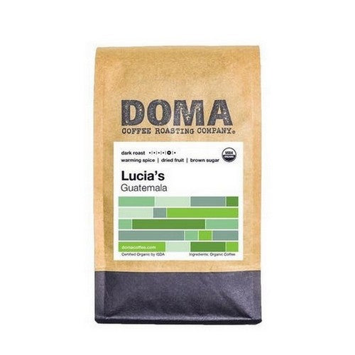 Lucias Dark Whole Bean Coffee 12 Oz by DOMA Coffee Roasting Company