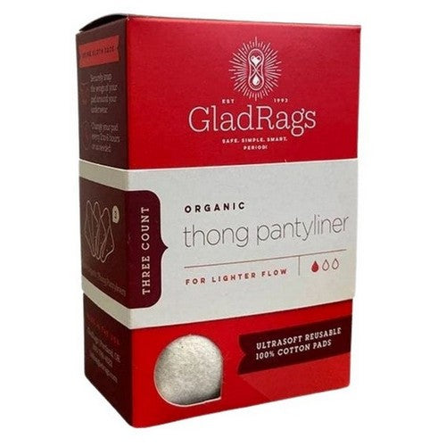 Organic Thong Pantyliners 3 Count by GladRags