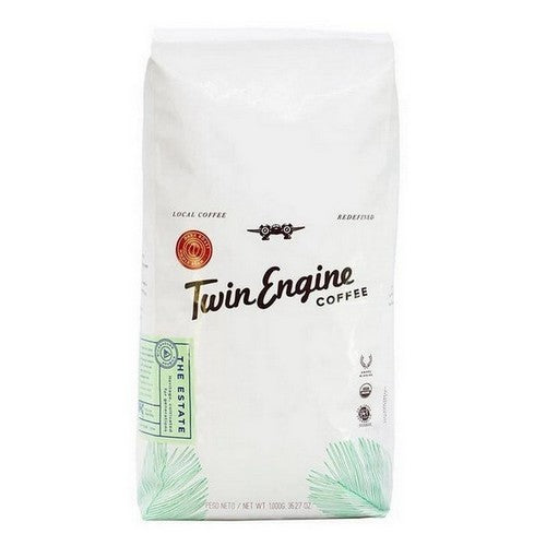 Organic Estate Dark Whole Bean Coffee 2.2 lb by Twin Engine Coffee