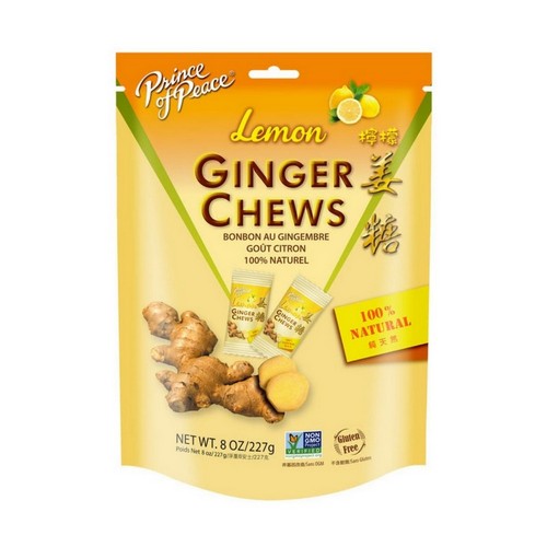 Lemon Ginger Chews 8 Oz by Prince Of Peace