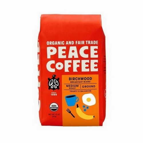 Ground Birchwood Breakfast Blend 12 Oz by Peace Coffee