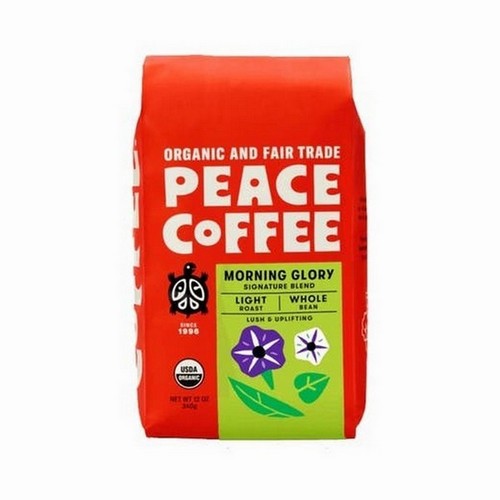 Whole Bean Morning Glory Blend 12 Oz by Peace Coffee