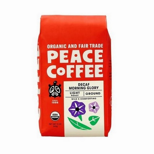 Ground Decaf Morning Glory Blend 12 Oz by Peace Coffee