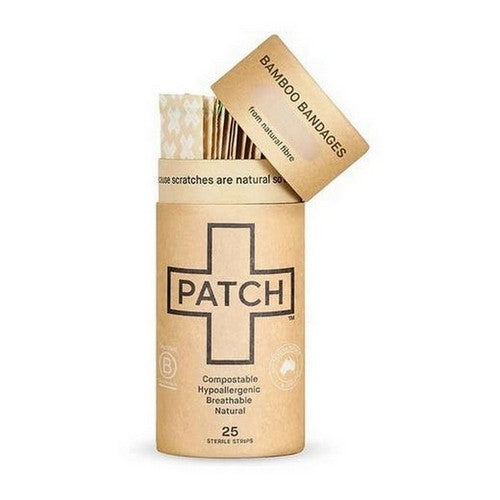 Natural Bamboo Adhesive Bandages 25 Count by Patch