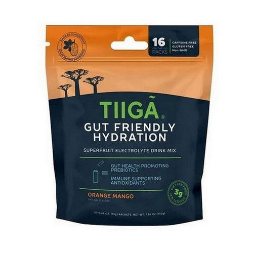 Gut Friendly Hydration Orange Mango 16 Count by Tiiga