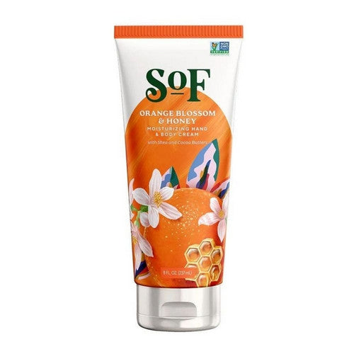 Orange Blossom and Honey Moisturizing Hand and Body Cream 8 Oz by South Of France Soaps