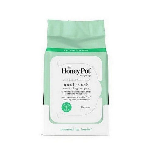 Anti Itch Wipes 30 Count by The Honey Pot