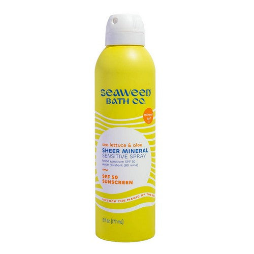 Sheer Mineral Sensitive Spray SPF 50 6 Oz by The Seaweed Bath Co.