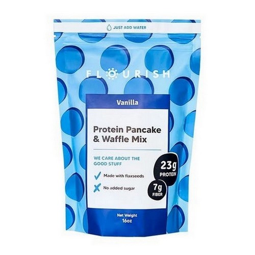 Vanilla Protein Pancake Mix 15.37 Oz by Flourish