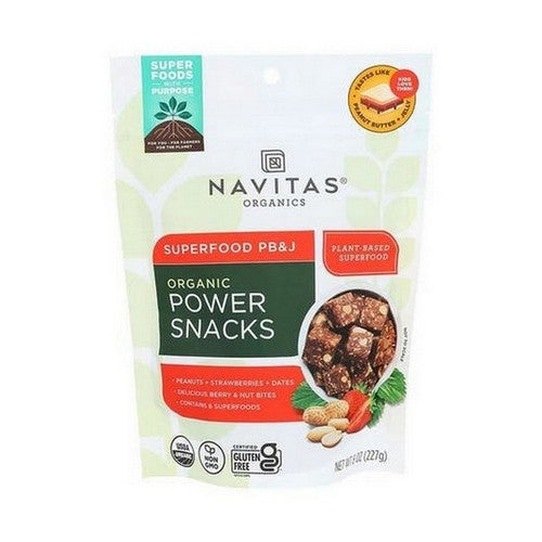 Peanut Butter and Jelly Power Snacks 8 Oz by Navitas Organics