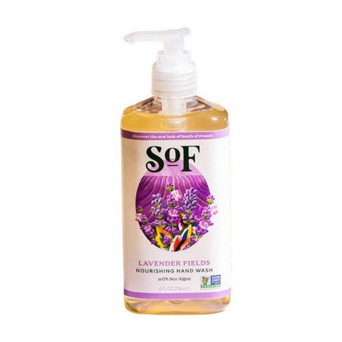 Hydrating Foaming Hand Wash Lavender Fields 8 Oz by South Of France Soaps