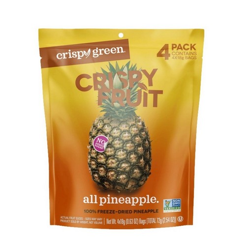 Crispy Fruit All Pineapple 4 Count by Crispy Green
