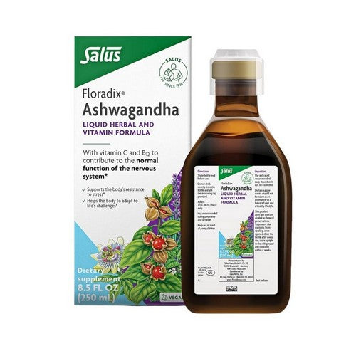 Floradix Ashwagandha Liquid 8.5 Oz by Gaia Herbs