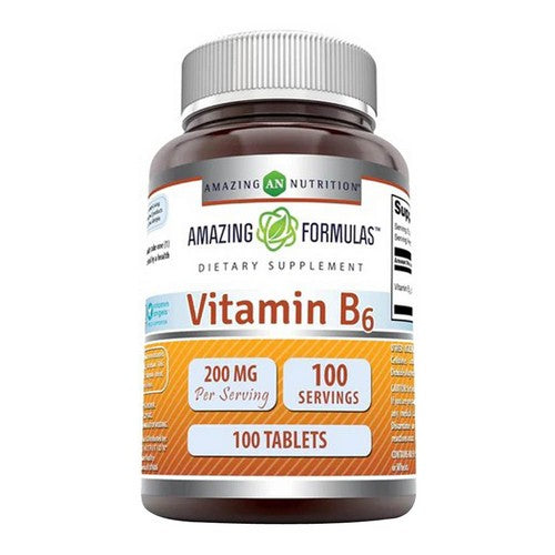 Amazing Formulas Vitamin B6 100 Tabs by Amazing Nutrition