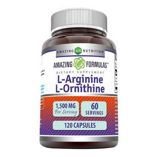 Amazing Formulas L-Arginine/L-Ornithine 120 Caps by Amazing Nutrition