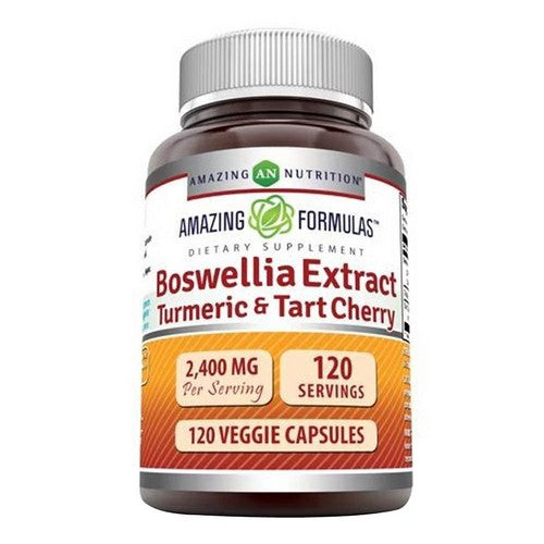 Amazing Formulas Boswellia Turmeric & Tart Cherry 120 VegCaps by Amazing Nutrition