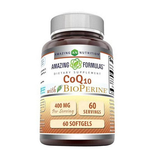 Amazing Formulas CoQ10 with Bioperine 60 Softgels by Amazing Nutrition