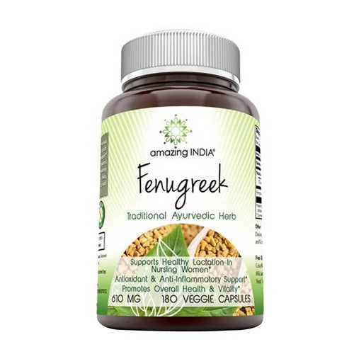 Amazing India Fenugreek 180 VegCaps by Amazing Nutrition