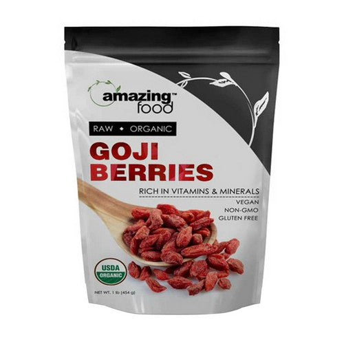 Amazing Foods Organic Goji Berries 1 Lb by Amazing Nutrition