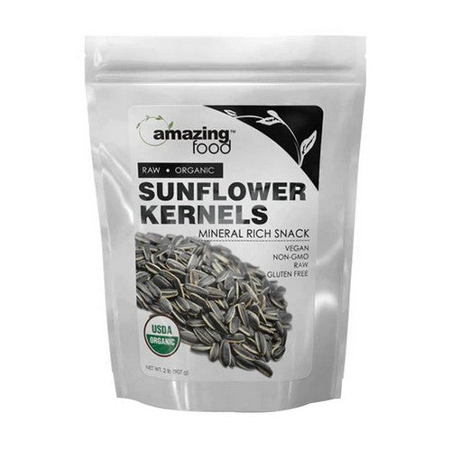 Amazing Foods Organic Sunflower Kernels 2 Lbs by Amazing Nutrition