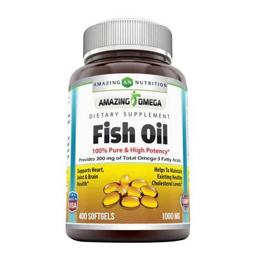 Amazing Omega Fish Oil 400 Softgels by Amazing Nutrition