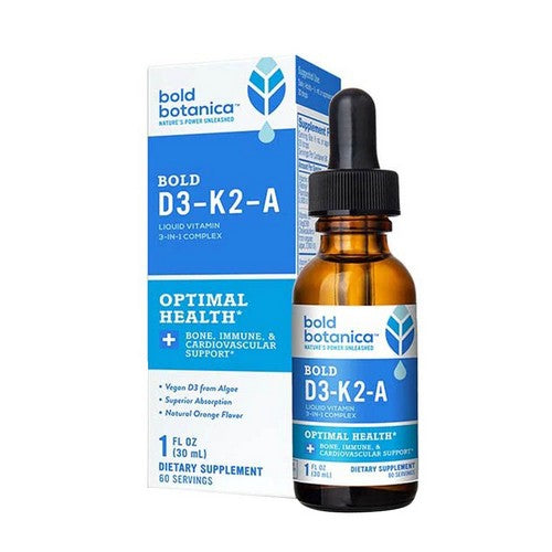 Bold D3-K2-A Liquid Complex 1 Oz by Bold Botanica