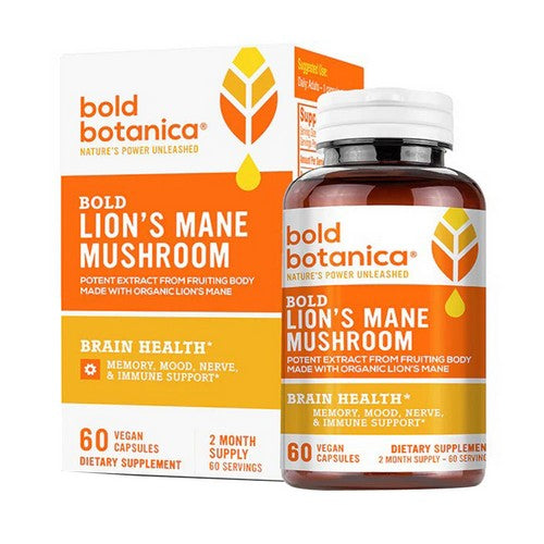 Bold Lion's Mane Mushroom 60 Caps by Bold Botanica