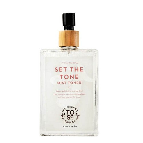 Set The Tone Hydrating Rose Mist Toner 3.4 Oz by The Organic Skin Co