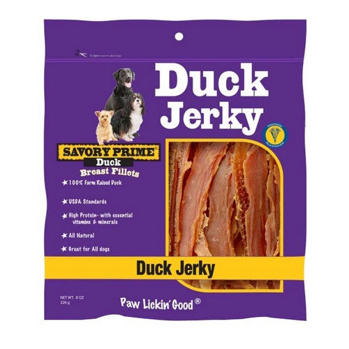 Natural Jerky Treats Duck 1 Count / 8 Oz (Strip) by Savory Prime