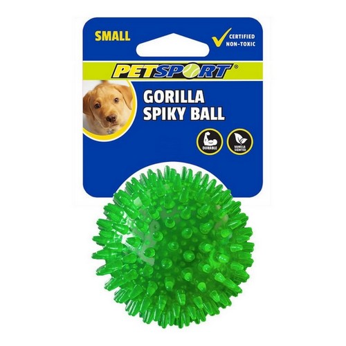 Gorilla Ball Dog Toy Assorted 2 Inches Small by Petsport USA