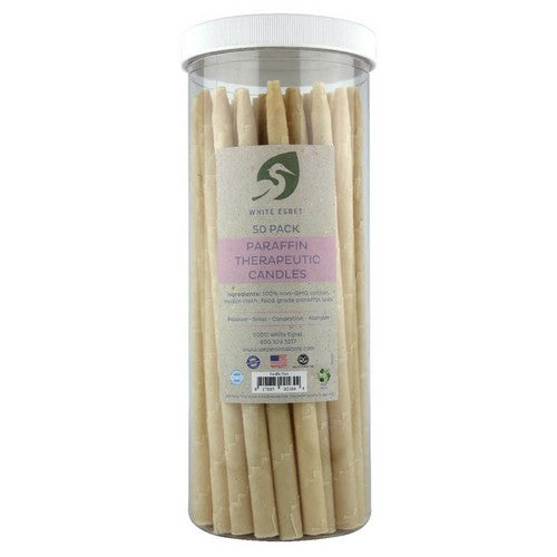 Paraffin Therapeutic Candles 50 Count by White Egret