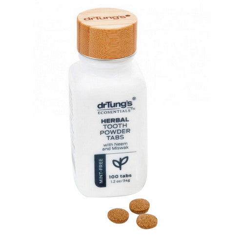 Herbal Toothpowder Tabs Mint-Free 100 Tabs by Dr. Tungs