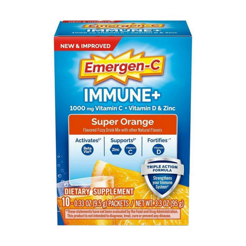 Immune Plus Vitamin C Super Orange 10 Count by Emergen-C
