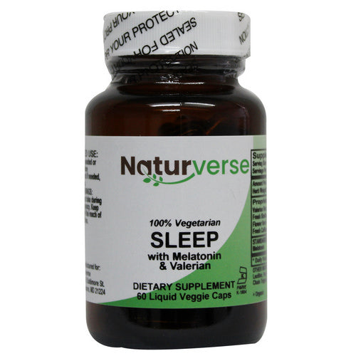 Sleep With Valerian And Melatonin Liquid Capsules 60 VegCaps by Naturverse