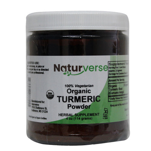 Organic Turmeric Root Powder 4 Oz by Naturverse